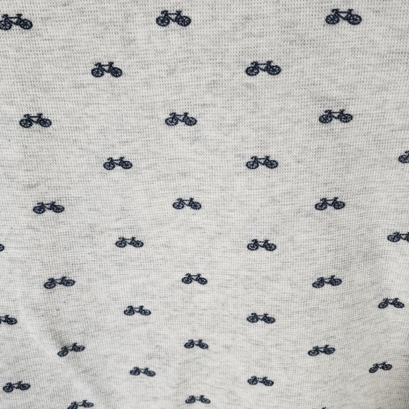 Le 31 Colorblock Waffle Knit Bicycles Printed Baseball Tee - Picture 2 of 4